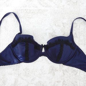 Electric Blue Victoria Secret Lace Demi Bra